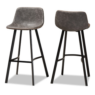 Tani Industrial Bar Stool Set Set of 2 Industrial Bar Stools