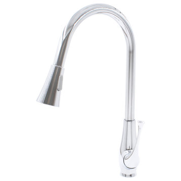 Novatto Single Lever Pull-down Kitchen Faucet, Chrome