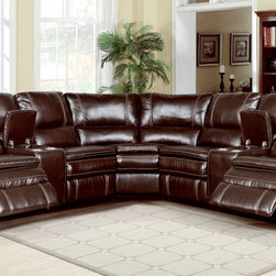 Belair Brown Sectional Sofa - Sectional Sofas