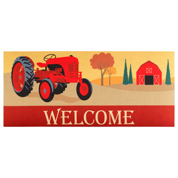 Doormat Insert, Welcome Red Tractor