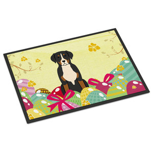 Multicolor Caroline's Treasures BB2319JMAT Halloween Scary Wire Haired Dachshund Chocolate Indoor or Outdoor Mat 24x36 24H X 36W 