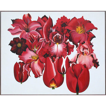 Lowell Blair Nesbitt, Island Of Red Flowers, Oil Painting