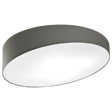 Pank Ceiling Light, Gray and White, 24"