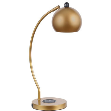 Coaster Andreas Contemporary Metal Dome Shade Table Lamp in Gold