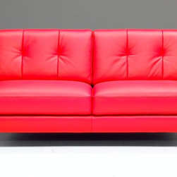 Natuzzi Editions Contemporary Leather Sofa B636 - Sofas
