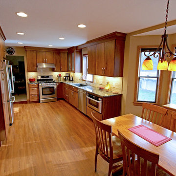 Maple Cabinets with Garden Window ~ Medina, OH