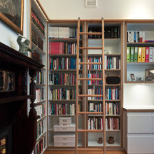 built-in bookshelves