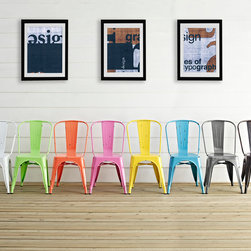Metal Cafe Chair Group - Dining Chairs