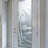 Pantry Door - Palm Sunset - Primed - 24" x 80" - Knob on Right - Pull Open