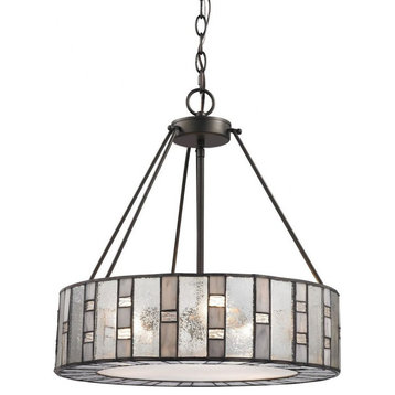 3 Light Chandelier in Transitional Style - 20 Inches tall and 18 inches wide