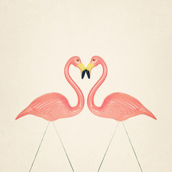 'Flamingo Love' Art Print by Laura Ruth - Prints And Posters