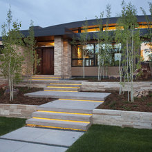 Outside stairs and lights