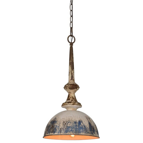 Liza Metal Pendant Light , Midnight/Weathered White