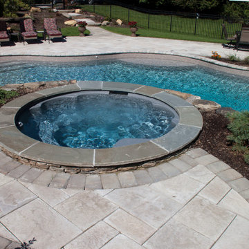 Dutchess county vinyl liner pool and landscape