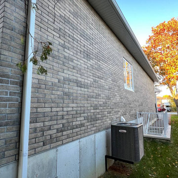 Facade installation project in Georgina, ON