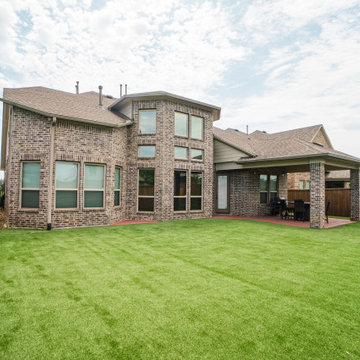 The Woodlands - Turf, Stained Patio, Gate, and Fences