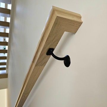 Project #111 | Open-Riser Staircase with Glass Panel Detail