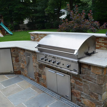 Custom Outdoor Bar & BBQ Grill Design & Installation Bergen County NJ