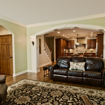 Indianapolis Tuscan Themed Kitchen and First Floor Remodel