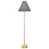 Destiny 66.5" High Aged Brass Floor Lamp