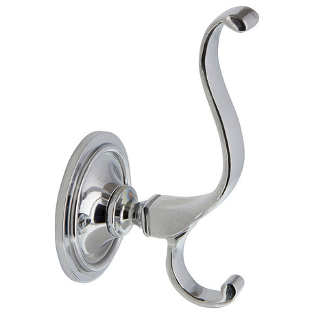 Plain Coat Hook, Bright Chrome