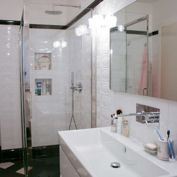 Bagno bianco e nero CM