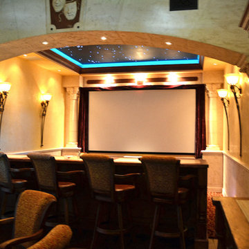 Home Theater and Wine Celler