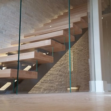 Glass Stair Risers & Glass Stair Case