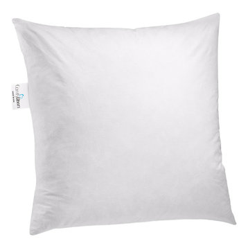 ComfyDown 95% Feather 5% Down Square Decorative Pillow Insert, 19"x19"