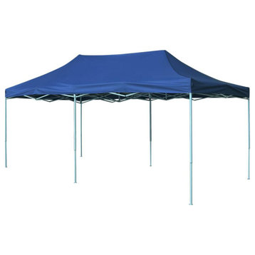 vidaXL Foldable Tent Pop-Up 9.8'x19.7' Blue, 42506
