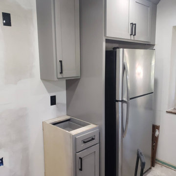 Light Gray Shaker Style Kitchen Cabinets