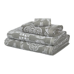 John Lewis Fusion Evora Tile Bath Towel - Bathroom Cabinets & Shelves