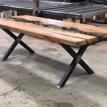 New Big Leaf Maple River Table 2018