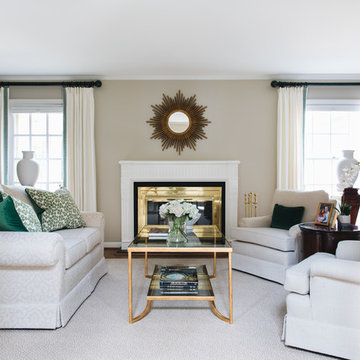Lake Forest Refreshed Traditional Sitting Room