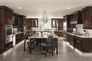 Example of a transitional kitchen design in Other