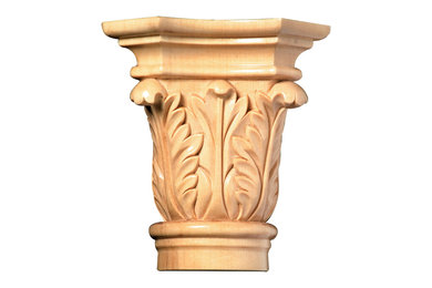 Hand Carved Acanthus Capital CRV5500 (2/pk)