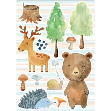 Watercolor Forest Wall Stickers