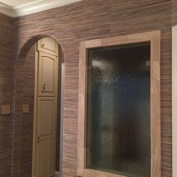 Challenge! Phillip Jeffries Grasscloth on Bullnose Corners