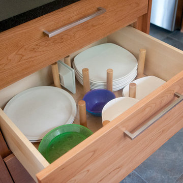 Open Concept Cherry Kitchen