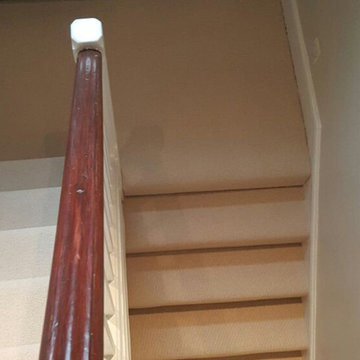 Beige Stair Runner Installation by The Flooring Group