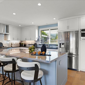 Smokey Blue: Almaden Valley Kitchen Remodel