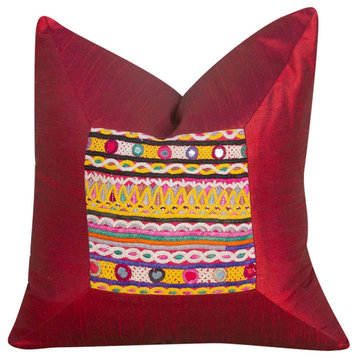 Sonala Indian Silk Decorative Pillow