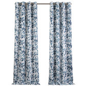 Spring Curtains for Living Room 96 Inches Long Floral Print Patterned 80%  Blackout Brush Stroke Painting Colorful Curtain & Drapes for Living Room 96