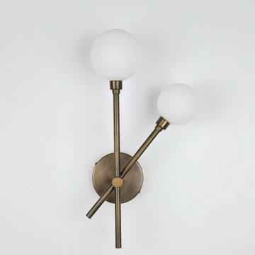 Luxury Brass Wall Lights & Alabaster Lighting Collection