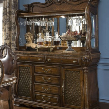 The Sovereign Sideboard with Bar Top by Michael Amini