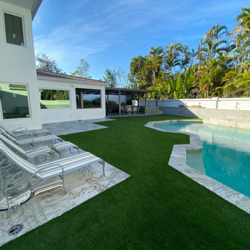 Pool, Putting Green, and Outdoor Living Area