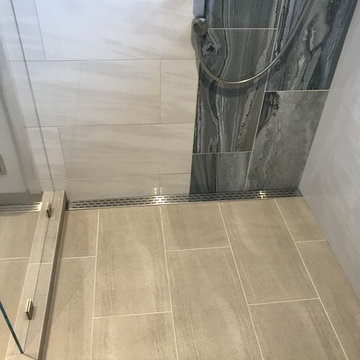 Master Bath linear drain