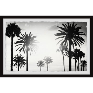 "Group of Palm Trees" Framed Painting Print, 24"x16"