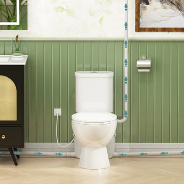 SNFLEX Two-Piece Macerating Toilet | 600W Upflush Toilet
