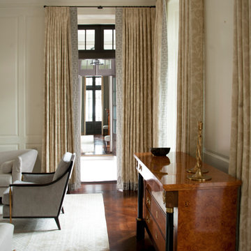 Kitchen to Dining Room through Hallway Transoms